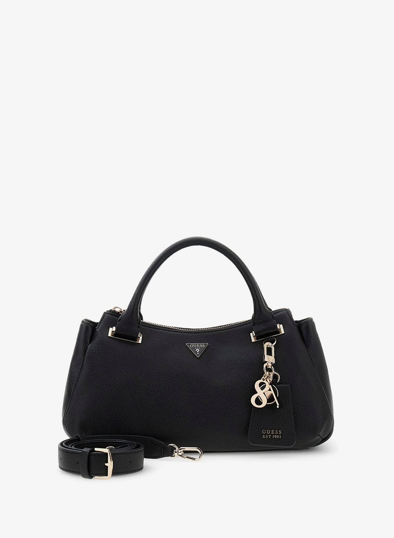 GUESS Evie Triple Compartment Satchel Bag - Image 3